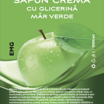 Săpun cremă cu glicerină, măr verde, 1000 ml